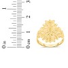 10k Yellow Gold 18.5mm Floral Burst Ring - 4 of 4