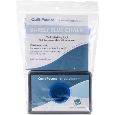 Hancy Quilt Pounce Pad W/Chalk Powder-4oz Barely Blue