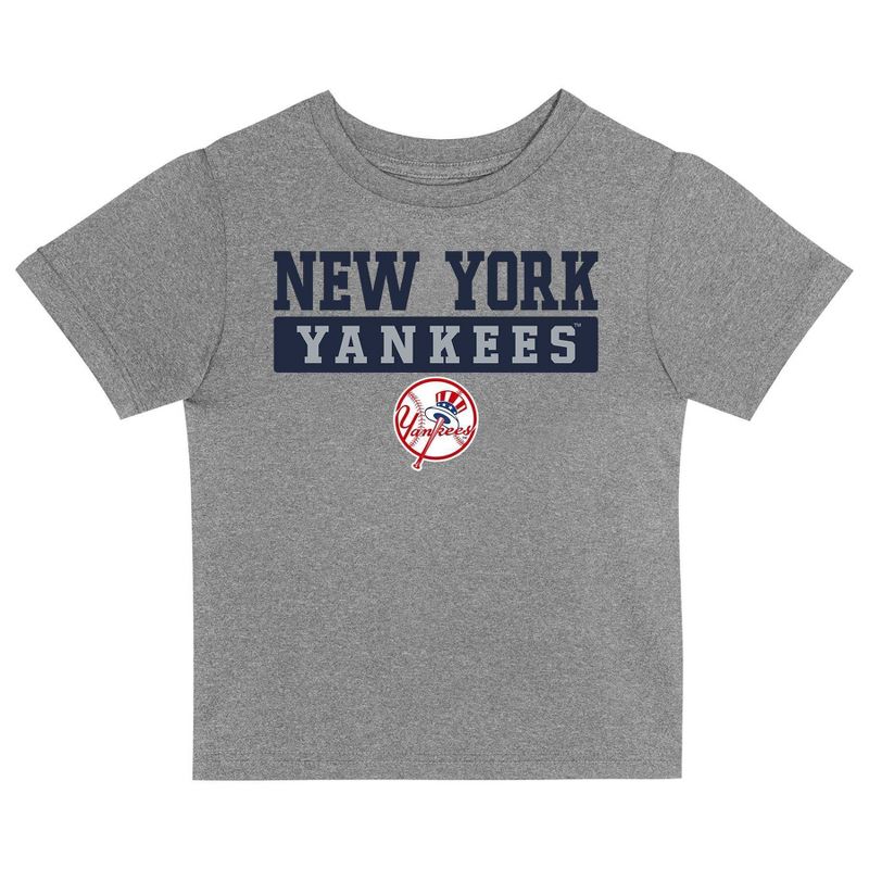 MLB New York Yankees Toddler Boys&#39; 2pk T-Shirt, 2 of 4
