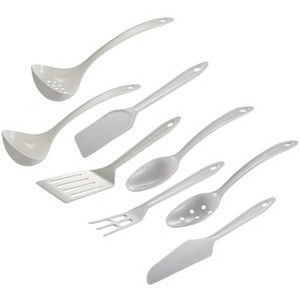 Hutzler 8-piece LOPOL Reinforced Nylon Kitchen Cooking Utensil Set - White - 1 of 4