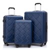Hrinhom 8-Piece Luggage Sets,3-Piece Hardshell Suitcase with Portable Handbag and Storage Bag Set - 2 of 4