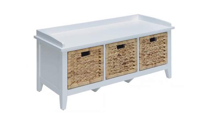 Storage Bench White - Acme Furniture, 2 of 8, play video