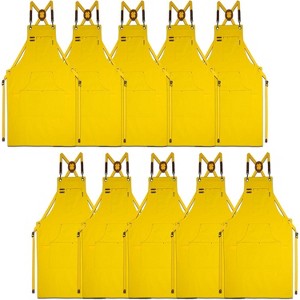 Heavy-Duty Multi-Pocket Canvas Apron - for Gardening, Painting, BBQ, Carpentry & More, Adjustable Sizes M to XXL for All Professions - 1 of 4