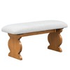 NicBex Dining Table Set for 6 Kitchen Table Mid-Century Modern Table Set with 4 Chairs and Bench Padded Seats and Backrest for Dining Room - 4 of 4