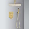 LOVMOR 10"Ceiling Mounted Shower System Combo Set with Handheld and 10"Shower head,Nickel - 2 of 4