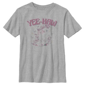 Boy's Lost Gods YeeHaw Floral Boots T-Shirt - 1 of 4