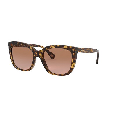 Ralph RA5265 55mm Women's Butterfly Sunglasses Light Brown Gradient Lens