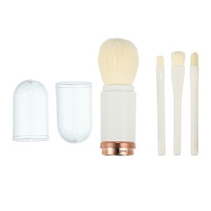 Unique Bargains Makeup Brush Set Travel Blending Foundation Concealer Blusher Brush 4 Pcs - 1 of 4