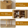 47" Fluted Sideboard Buffer Cabinet with Sliding Doors, Modern Wood Accent Storage Cabinet with Adjustable Shelves - 4 of 4