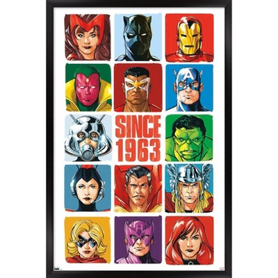 Trends International Marvel Avengers: Beyond Earth's Mightiest - Grid Framed Wall Poster Prints