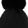 Hadley Wren Plush Knit Pom Pom Beanie - Black - 2 of 4