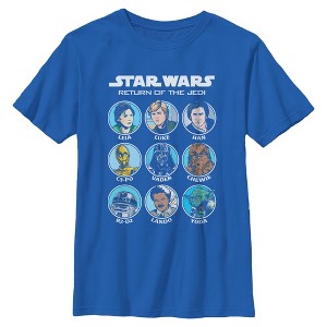 Boys Star Wars Cartoon Portraits T Shirt - 1 of 4