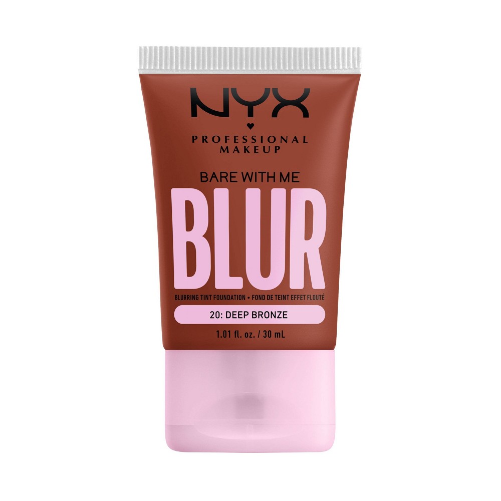 Photos - Foundation & Concealer NYX Professional Makeup Bare With Me Blur Tint Soft Matte Foundation - 20 Deep Bronze - 1.01 fl oz 