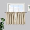Waffle Weave Waterproof Small Curtain - Decorative Window Cover. Water-Resistant, Easy to Clean & Ideal for Kitchen, Bathroom, RV or Small Spaces - 3 of 4