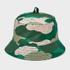 Baby Boys' Camo Sunhat & Sunglasses Set - Cat & Jack™ Green 0-6M - 2 of 4