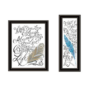 2- Piece Vignette What if I FAIL? Black Framed Wall Art for Living Room, Bedroom Wall Art Print for Home Decor by Deb Strain - 1 of 1