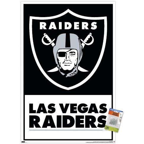 Evergreen NFL LAS VEGAS RAIDERS | Ultra-Thin LED Light Wall Sign Décor | 23  Inch Round | Made in the USA