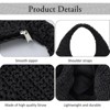 BEAFUP Women's Straw Shoulder Bag - Stylish Summer Beach Tote with Detachable Chain Strap, Ideal for Travel and Casual Use - 4 of 4