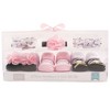 Hudson Baby Infant Girl Headband and Socks Giftset 6pc, Heart, One Size - 2 of 2