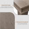 Dining Table for 6-8 People, 70.87 Inch Farmhouse Rectangle Dining Room Table, Rustic Wooden Dinner Table for Living Room, Restaurant - 4 of 4
