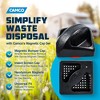 Camco 40310 Heavy Duty Plastic Magnetic Vented RV Bumper Cap Set with Airflow Vent Holes and No Insect Screen for 4 Inch Square Bumpers, Black - 2 of 4