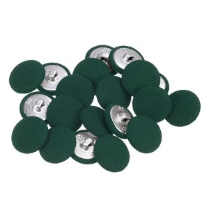 Unique Bargains Metal Shank Round Cloth Covered DIY Sewing Buttons 20 Pcs - 1 of 4