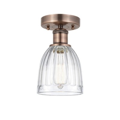 Brookfield - 1 Light Semi-Flush Mount In Industrial Style-9.75 Inches Tall and 5.75 Inches Wide