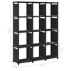 vidaXL 12-Cube Display Shelf - Black Fabric with Steel Frame - 40.6"x11.8"x55.5" - 2 of 4