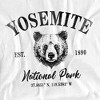 Yosemite National Park Bear Icon Adult T-Shirt White - 2 of 4