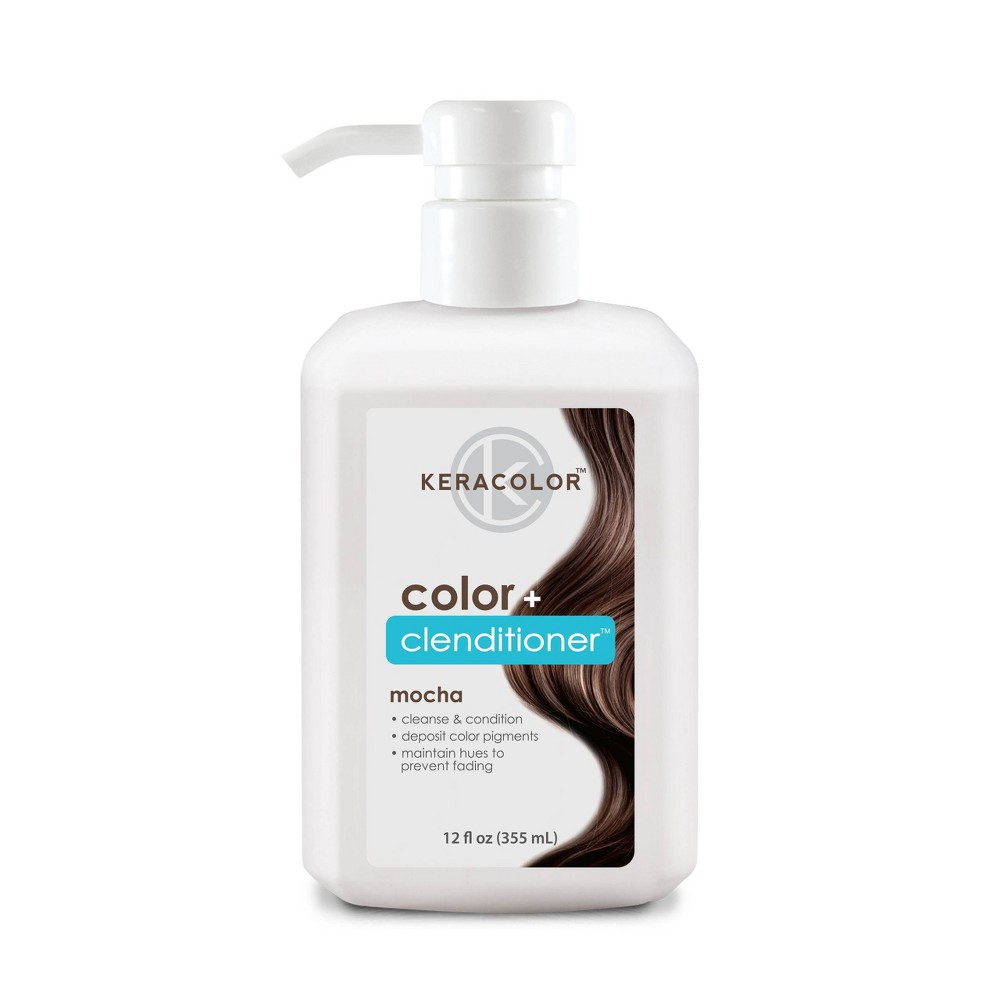 Photos - Hair Dye Keracolor Color + Clenditioner Temporary Hair Color - Mocha - 12 fl oz