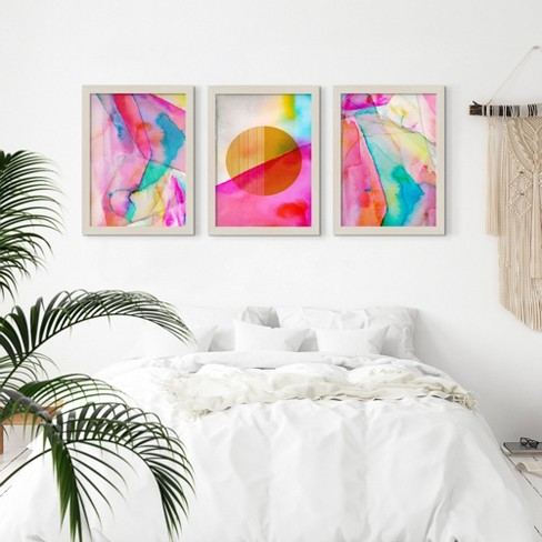 Pastel Rainbow, Set of 3 Prints, Minimalist Art, Home Wall Decor, Triptych