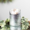 Northlight LED Flameless Flickering Pillar Christmas Candle - 4" - Silver - 2 of 4