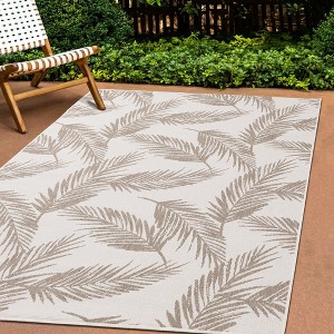 Rug Branch Contemporary Botanical Taupe Indoor Area Rug - 1 of 4