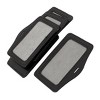Unique Bargains 5 Pcs Faux Leather Horizontal Name   Office ID Card Holders 9cmx5.5cm Black - 4 of 4