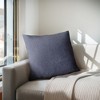 Gracie Mills Atlanta Solid Square Pillow - One Size - Navy Blue - 2 of 2