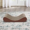 Gulches Bone Cat Scratcher Cardboard Lounge Bed, Cat Scratching Post, Durable Board Pads prevents Furniture Damage - 3 of 4