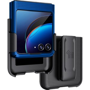 Nakedcellphone Combo for Motorola RAZR+ 2023 (RAZR PLUS) - Slim Case and Belt Clip Holster Combination - 1 of 4