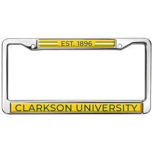 Clarkson University School Logo Full Size Standard License Plate Metal Frame - 1 of 4
