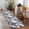 Soft Modern Cow Print Shaggy Area Rug Plush Fluffy Non Slip Large Living Room Rug - 3 of 4