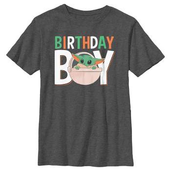 Boy's Star Wars: The Mandalorian Grogu Bassinet Birthday Boy T-Shirt