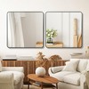 Whisen 36x36 Inch Square Bathrrom Wall Mirror, Premium HD Glass, Anti-Rust Aluminum Frame - 3 of 4