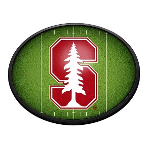 College Football On the 50 Design Oval Slimline Lighted Wall Sign - 1 of 4