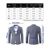 Clearlove Men's Sport Coats Blazers Linen Suit Jacket One Button Casual Blazer - 4 of 4