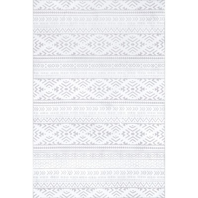 Nuloom Calia Pet Friendly Machine Washable Aztec Bands Area Rug