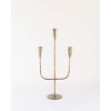 Slickblue Decorative Hand Forged Iron Candelabra, Brass/Black Candle Holder for Home and Special Occasions - 2 of 3