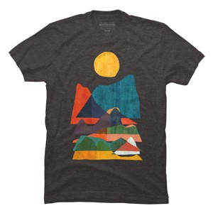 Men's Design By Humans Topography By radiomode T-Shirt - 1 of 4