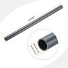 Unique Bargains Water Plumb DIY Crafts High Impact Rigid Round Pipes 8" Length ID 0.39" OD 0.47" Dark Grey - 2 of 4