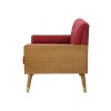 NicBex Modern Loveseat Sofa Small Couch with Bolster Pillows & Sturdy Wooden Frame,Club Lounge Sofa for Living Room,Apartment - 4 of 4