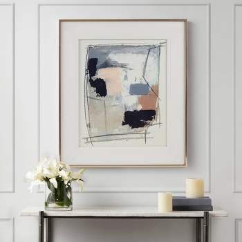Abstract Reveal Abstract Double Matted Framed Glass Wall Art - Madison Park