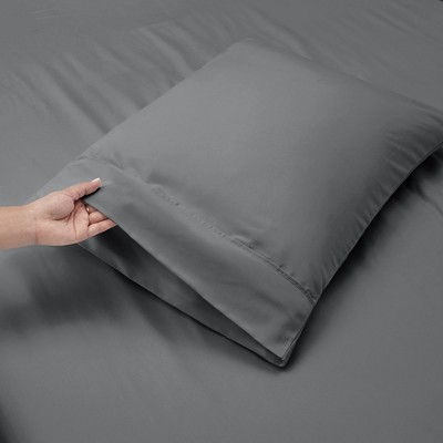 Medium Grey Queen Microfiber Deep Pocket Sheet Set
